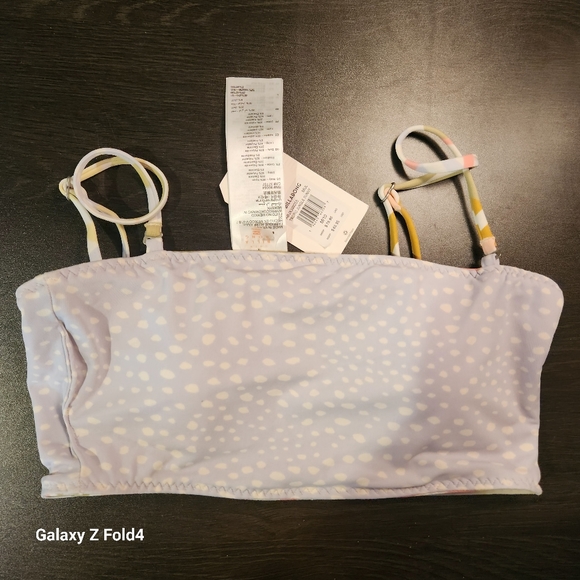 Billabong Reversible Tropic Jungle Sunny Swim Top. NWT! Girls M/10 - Picture 2 of 5